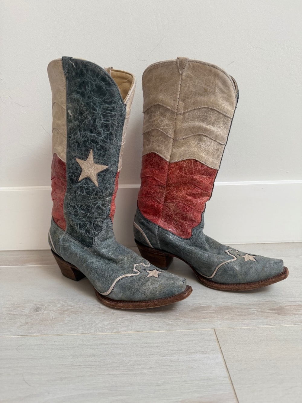 Corral Texas Flag boots Size 9